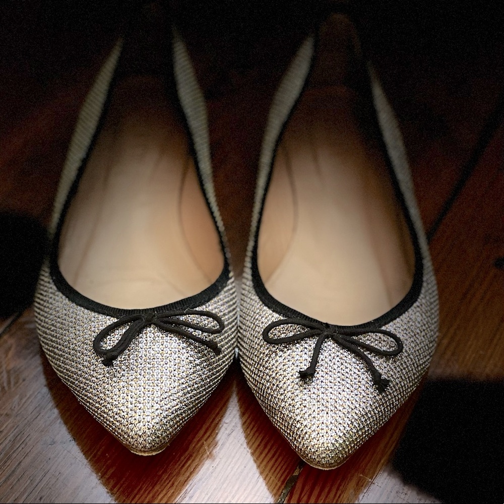 Jcrew Pointy Toe Party Flats - image 1